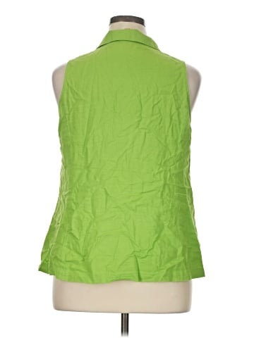 MICHAEL Michael Kors Sleeveless Button-Down Shirt (view 2)
