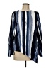 Kenneth Cole New York Stripes Blue Long Sleeve Blouse Size M - photo 1