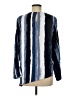 Kenneth Cole New York Stripes Blue Long Sleeve Blouse Size M - photo 2