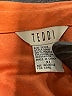 Teddi 100% Polyester Orange Long Sleeve Blouse Size XL - photo 7