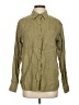Athleta 100% Linen Solid Green Long Sleeve Button-Down Shirt Size XS - photo 1