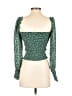 Reformation 100% Viscose Green Long Sleeve Blouse Size XS - photo 2