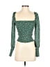 Reformation 100% Viscose Green Long Sleeve Blouse Size XS - photo 1