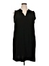 MICHAEL Michael Kors Solid Black Casual Dress Size 2X - photo 1