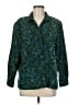 BonWorth 100% Polyester Paisley Green Long Sleeve Blouse Size M (petite) - photo 1