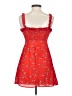 Lulus 100% Polyester Floral Red Cocktail Dress Size XS - photo 2