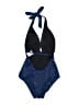 Lands' End Solid Blue One Piece Swimsuit Size 8 - photo 2