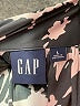 Gap 100% Polyester Print Black Long Sleeve Blouse Size L - photo 7