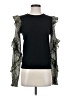Fate Black Long Sleeve Blouse Size S - photo 1