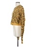 LNA 100% Cotton Animal Print Yellow Pullover Sweater Size S - photo 5