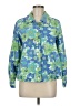 Appleseeds 100% Cotton Print Blue Jacket Size M (petite) - photo 1