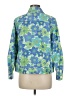 Appleseeds 100% Cotton Print Blue Jacket Size M (petite) - photo 2