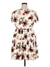 Torrid Floral Ivory Casual Dress Size 2X Plus (2) - photo 2