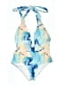 Cacelin Print Blue One Piece Swimsuit Size 1X - photo 1