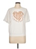 Assorted Brands Ivory Short Sleeve Top Size L - photo 1