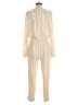 Splendid 100% Viscose Metallic Ivory Jumpsuit Size M - photo 2