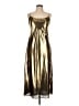 J.Crew Collection 100% Polyester Metallic Gold Cocktail Dress Size 12 - photo 1