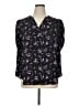 Torrid 100% Polyester Black 3/4 Sleeve Blouse Size 1X Plus (1) - photo 1