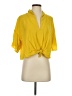 Zara Yellow Short Sleeve Blouse Size XS - photo 1