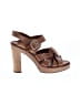 Chloé Brown Leather Platform Sandals Size EU (IT) 41 / US 11 - photo 1