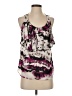 Milano 100% Polyester Purple Sleeveless Blouse Size S - photo 1