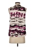 Milano 100% Polyester Purple Sleeveless Blouse Size S - photo 2