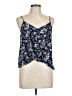 Lush Floral Paisley Blue Sleeveless Blouse Size L - photo 1