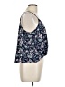 Lush Floral Paisley Blue Sleeveless Blouse Size L - photo 4