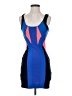 Bebe Color Block Blue Cocktail Dress Size S - photo 1