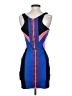 Bebe Color Block Blue Cocktail Dress Size S - photo 2