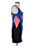 Bebe Color Block Blue Cocktail Dress Size S - photo 4
