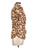 Michael 100% Silk Floral Brown Blouse Size 10 - photo 4