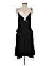 Gap 100% Polyester Solid Black Casual Dress Size 8 - photo 2