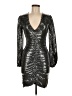 Lini Metallic Silver Cocktail Dress Size M (estimated) - photo 1