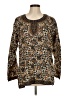 Unbranded Brown Long Sleeve Blouse Size M (estimated) - photo 1