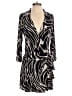 Veronica M. Print Black Cocktail Dress Size M - photo 1