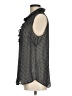 CAbi 100% Polyester Gray Sleeveless Blouse Size M - photo 5