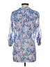 Kut from the Kloth 100% Polyester Blue 3/4 Sleeve Blouse Size S - photo 2
