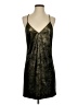 Lavender Brown Metallic Black Cocktail Dress Size XS - photo 1
