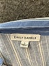 Emily Daniels 100% Rayon Stripes Blue Long Sleeve Button-Down Shirt Size L - photo 7