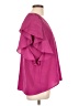 Eclair 100% Polyester Pink Short Sleeve Blouse Size L - photo 4