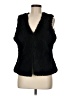Yest 100% Polyester Black Faux Fur Vest Size 8 - photo 1