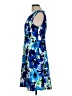 Connected Apparel Print Blue Casual Dress Size 12 - photo 5