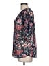 Skies Are Blue 100% Polyester Floral Black 3/4 Sleeve Blouse Size L - photo 5