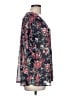 Skies Are Blue 100% Polyester Floral Black 3/4 Sleeve Blouse Size L - photo 4