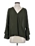 MICHAEL Michael Kors 100% Polyester Green Long Sleeve Blouse Size S - photo 1