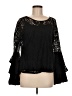 Solitaire Black 3/4 Sleeve Blouse Size M - photo 1
