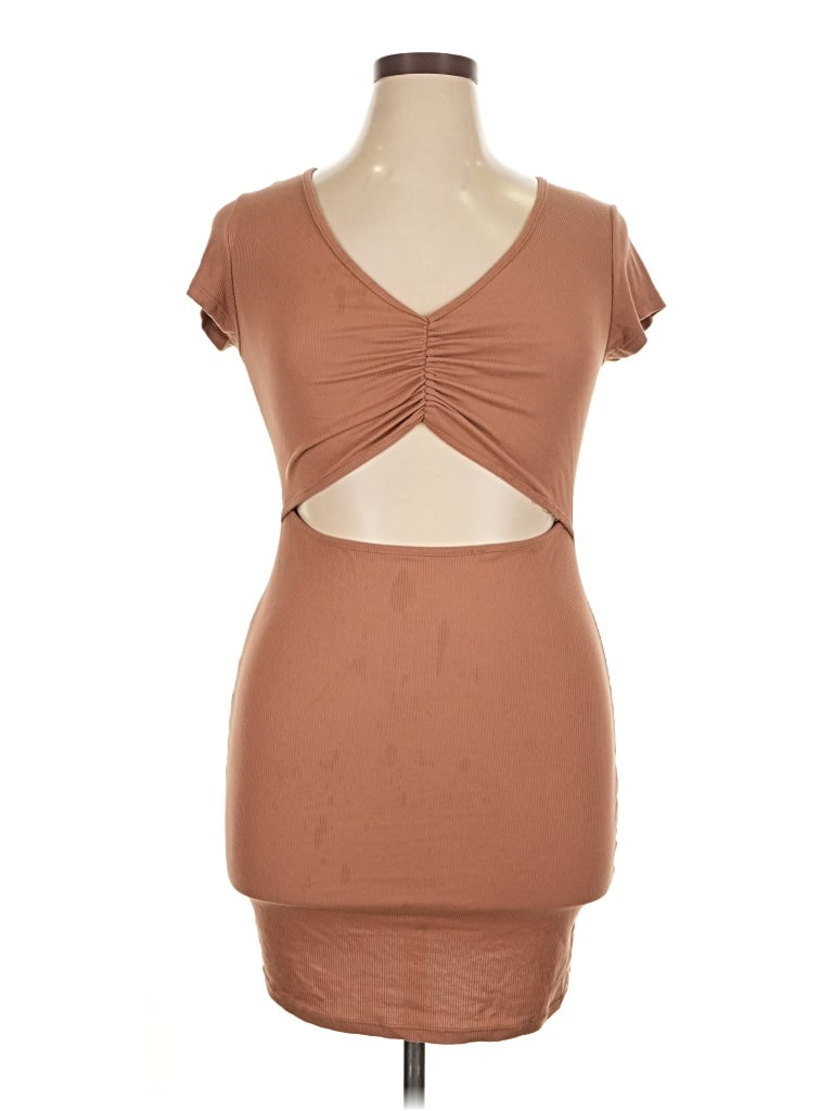 Pre-owned See You Monday Cocktail Dress In Brown
