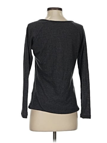 Gray Saks Fifth Avenue Long Sleeve T-Shirt (view 2)