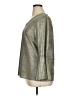 Zac & Rachel Metallic Gray 3/4 Sleeve Top Size XL - photo 5